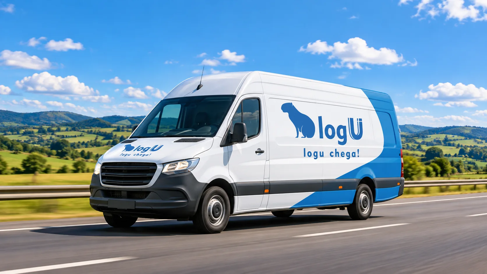 Van da LOGU na estrada
